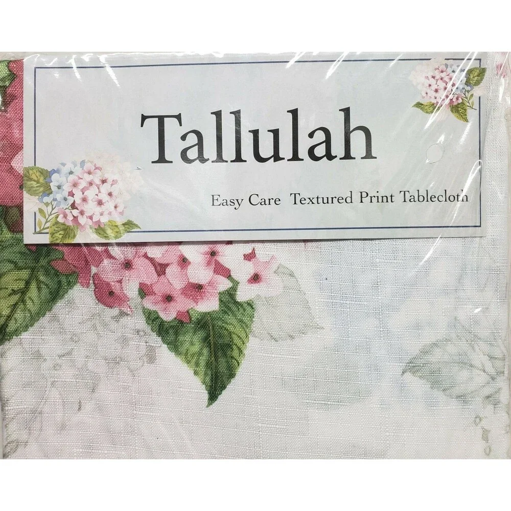 Textured Printed Fabric Tablecloth 52